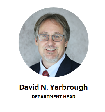 portrait of Dr. David Yarborough, Department Head of Sociology, Anthropology, and human Development & Family Science