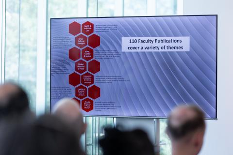 presentation slide at the State of the College