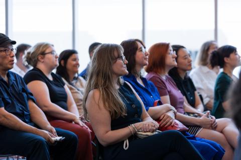 Audience members at the State of the College