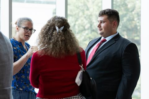 Audience members at the State of the College